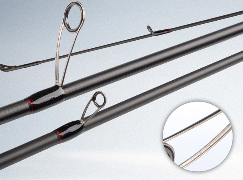 Detalle carbono y anillas THAUMAS